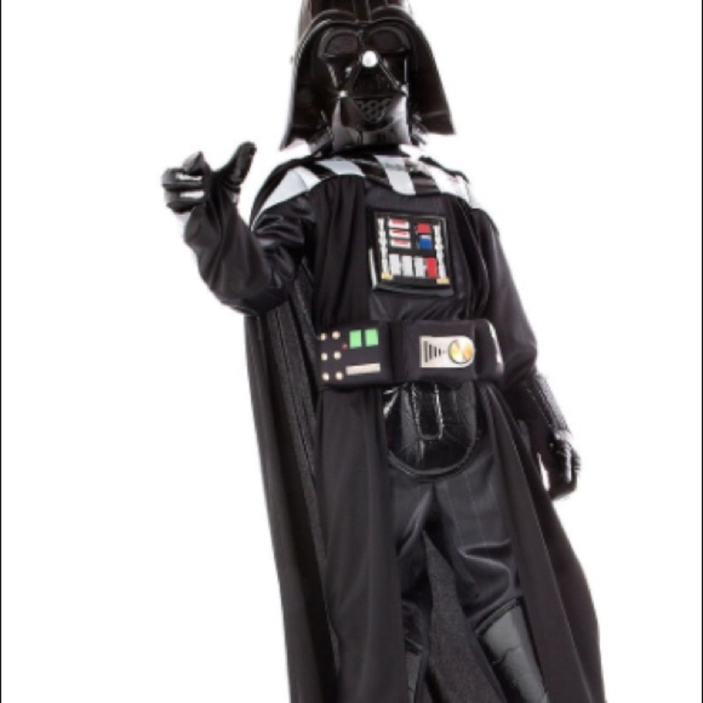 Disney store kids star wars Darth Vader costume size 4 toddler kids with mask
